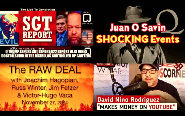 Scott Bennett Death Exposes SGT Report X22 Report Juan O Savin David Nino Rodriguez As Controlled Opposition Sharing Q Hope Instead Of Hard Truths (Video) Report By Jim Fetzer Victor...